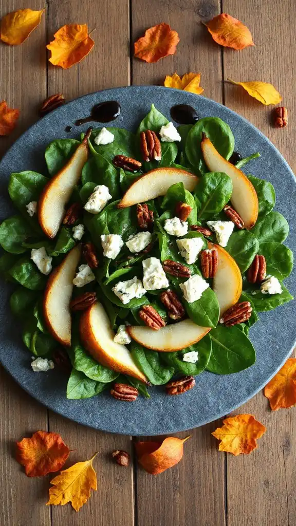 salad with pears and blue cheese salad with pears and blue cheese