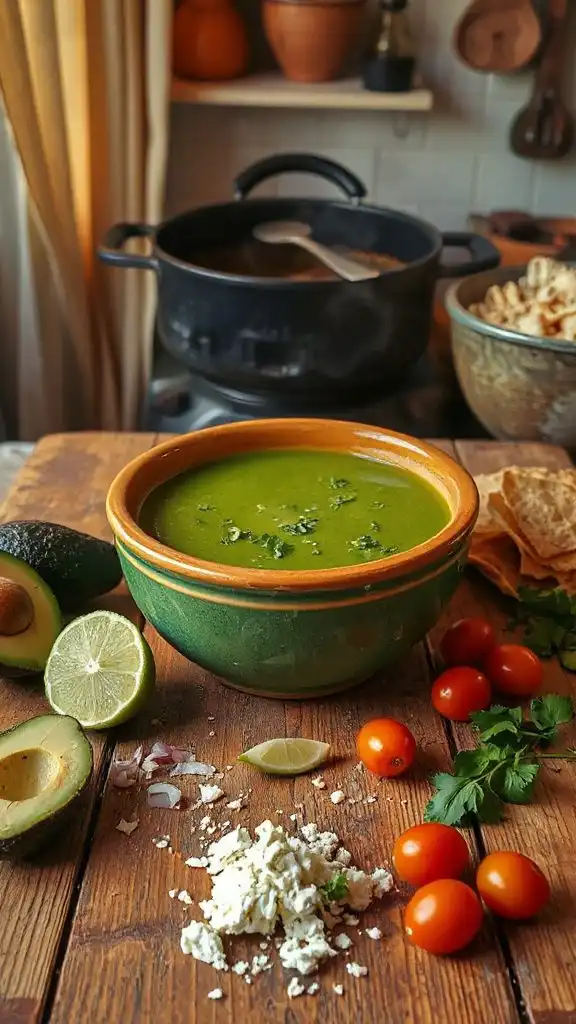 salsa verde chicken soup