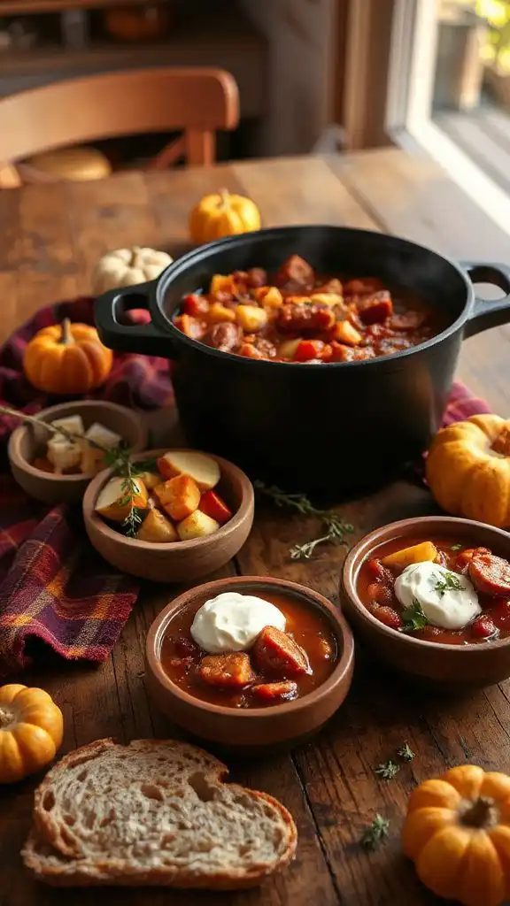 savor the apple sausage chili