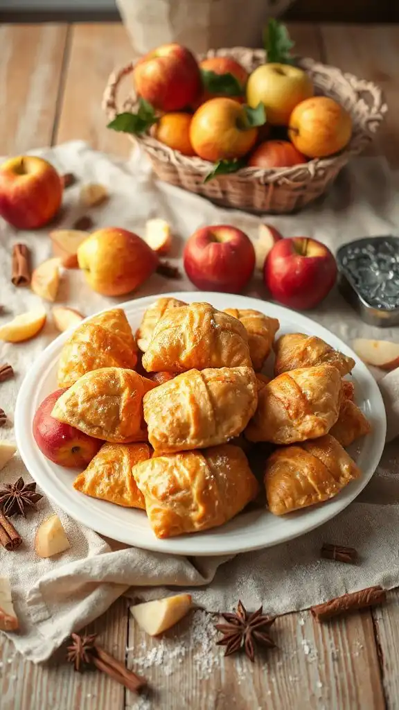 savory apple cheddar pastries