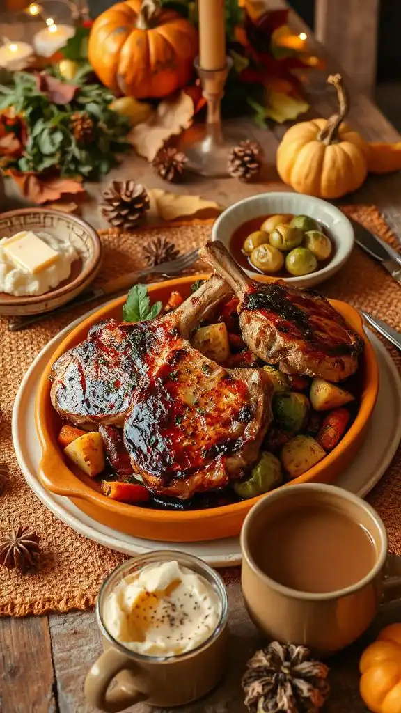 savory autumn apple pork chops