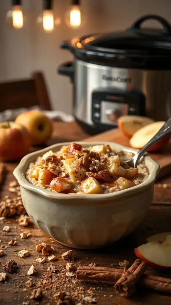 savory autumn inspired oatmeal dish