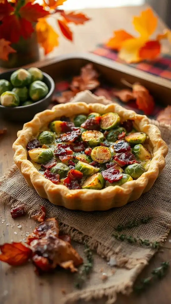 savory brussels sprouts quiche