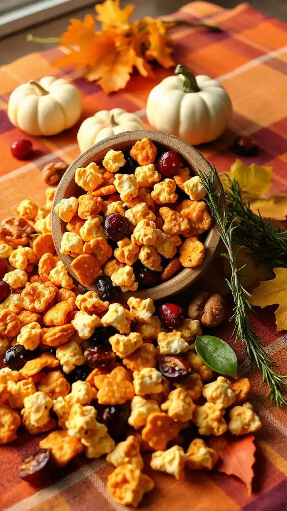 savory cheddar snack mix