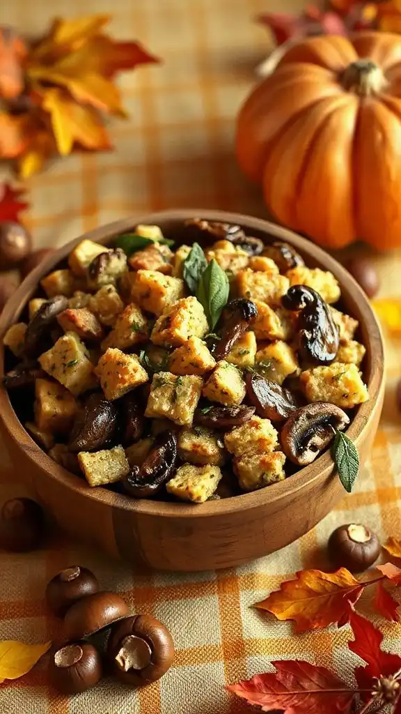 savory chestnut mushroom stuffing