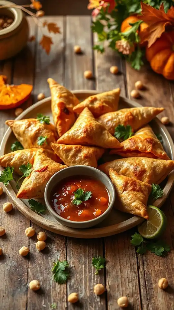 savory chickpea samosas recipe