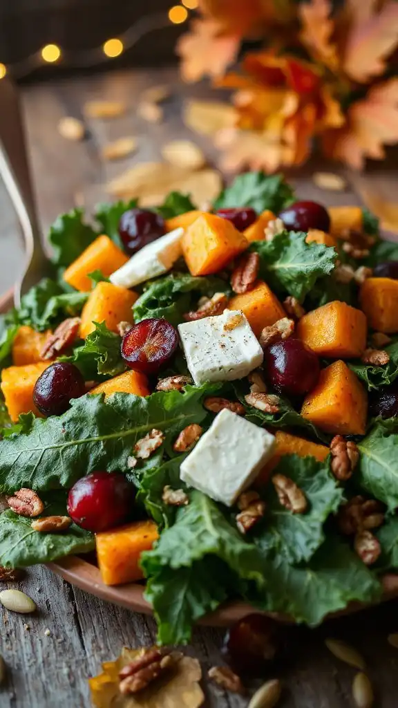 savory fall kale salad
