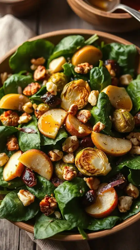 savory fall spinach salad savory fall spinach salad
