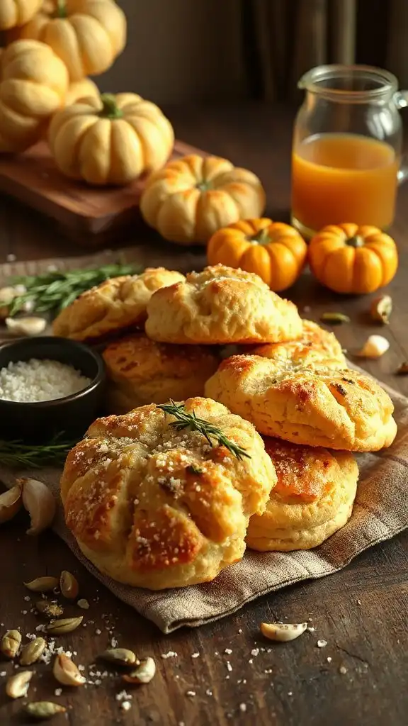 savory garlic parmesan biscuits
