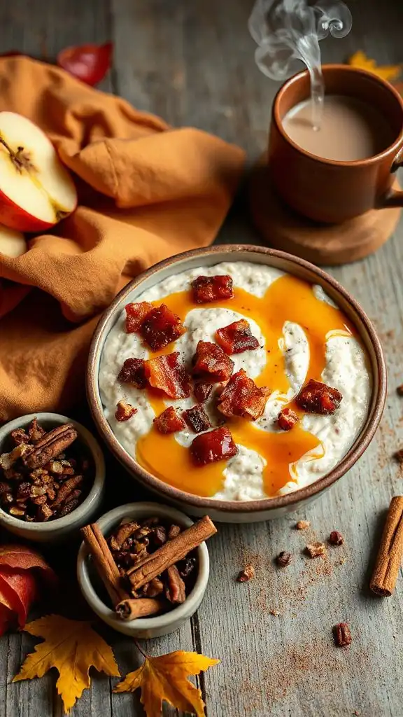 savory maple bacon oats