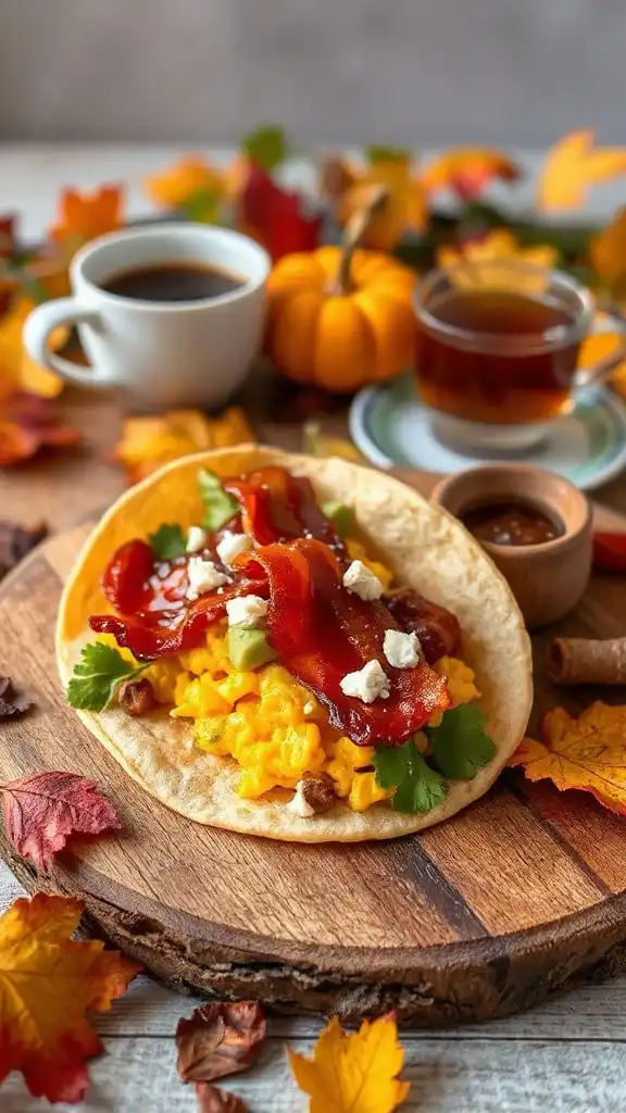 savory maple bacon tacos
