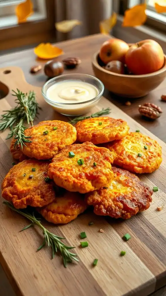 savory maple butternut fritters