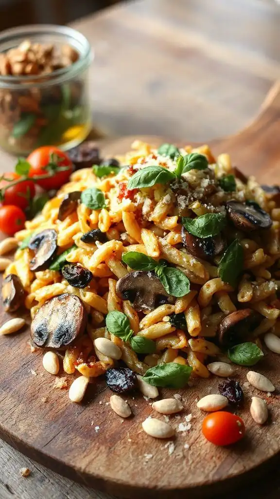 savory mushroom orzo salad