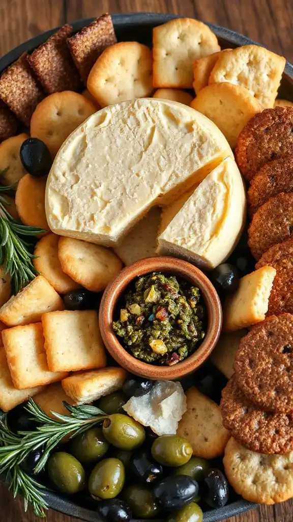 savory parmesan olive spread