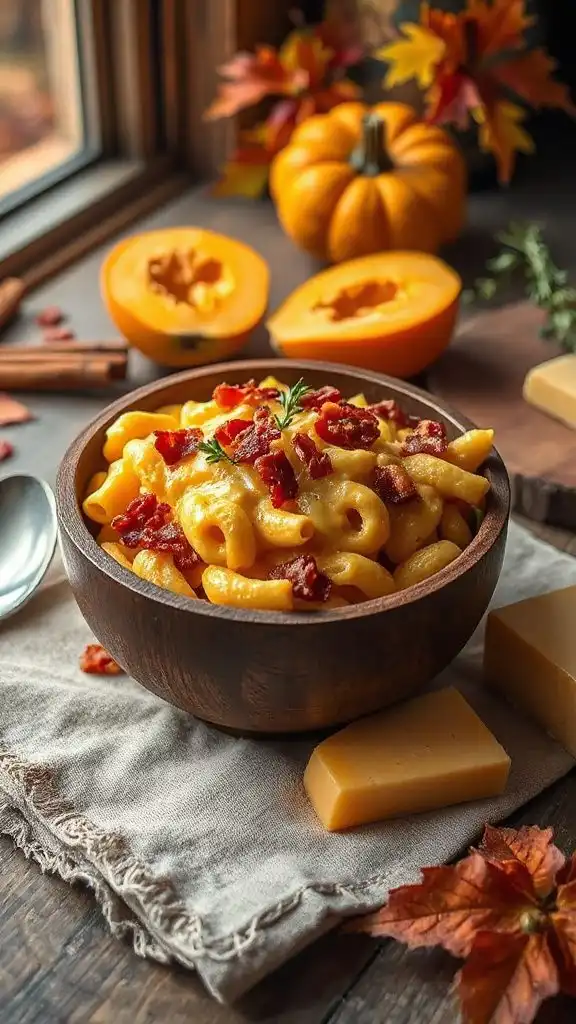 savory pumpkin mac and cheese