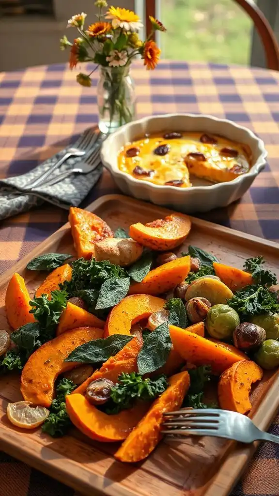 savory pumpkin sage quiche