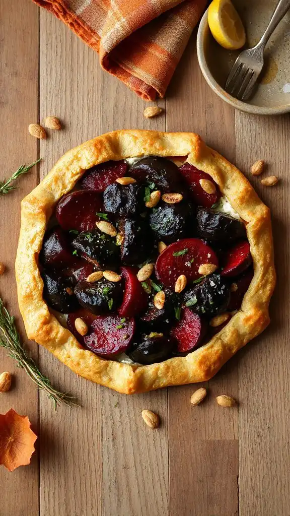 savory roasted beet tart savory roasted beet tart