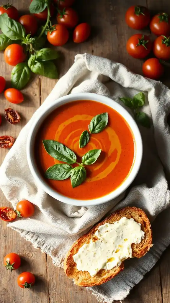 savory roasted tomato soup