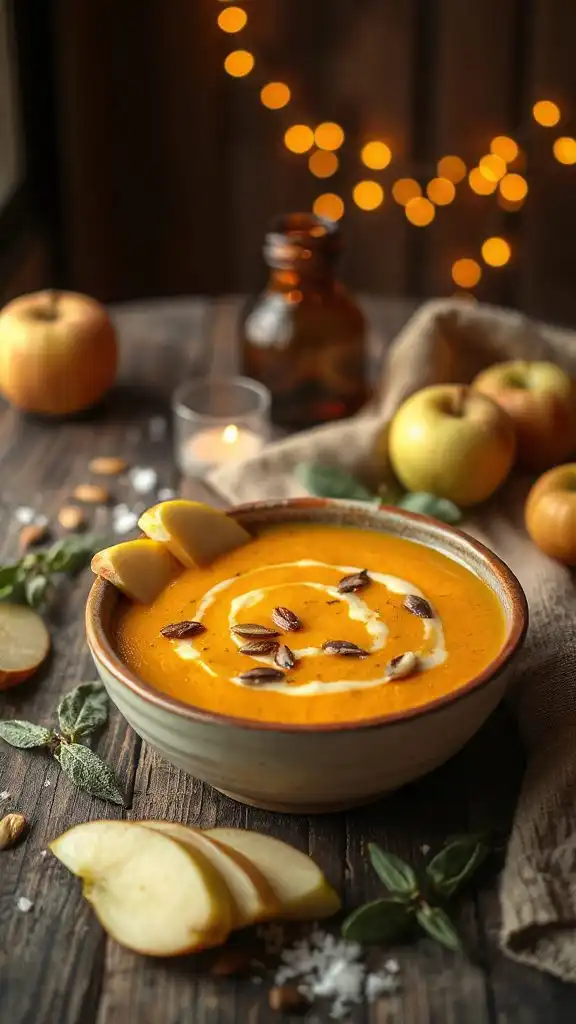 savory squash apple soup