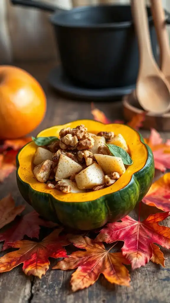 savory stuffed acorn squash