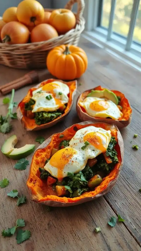 savory stuffed sweet potato skins