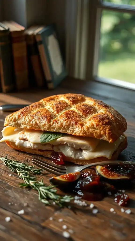 savory sweet gourmet sandwich creation