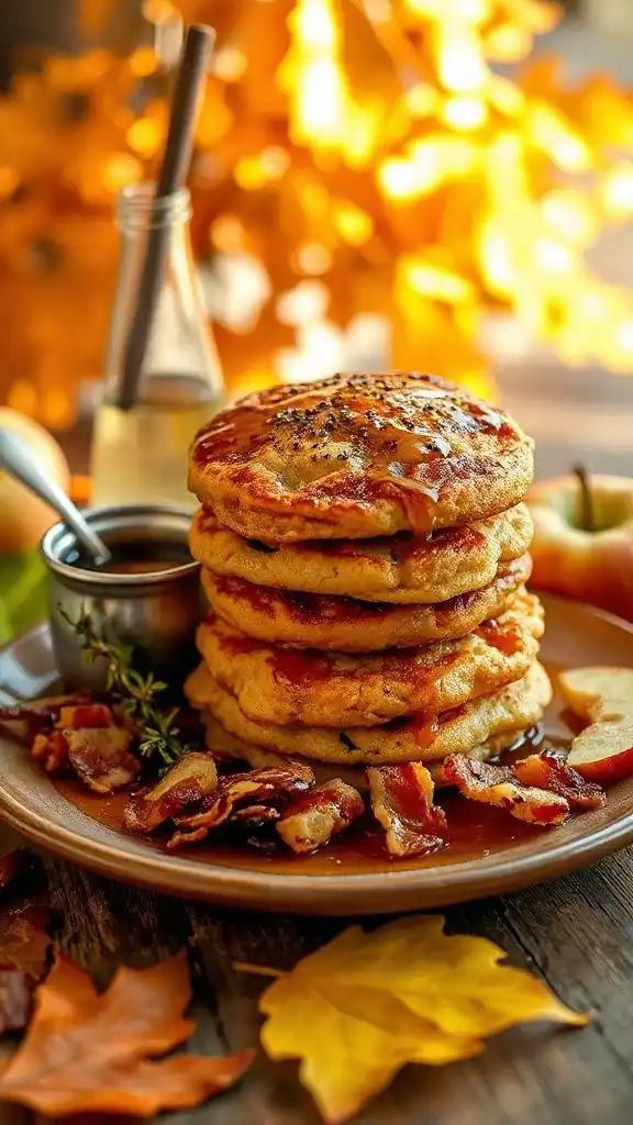 savory sweet maple bacon fritters