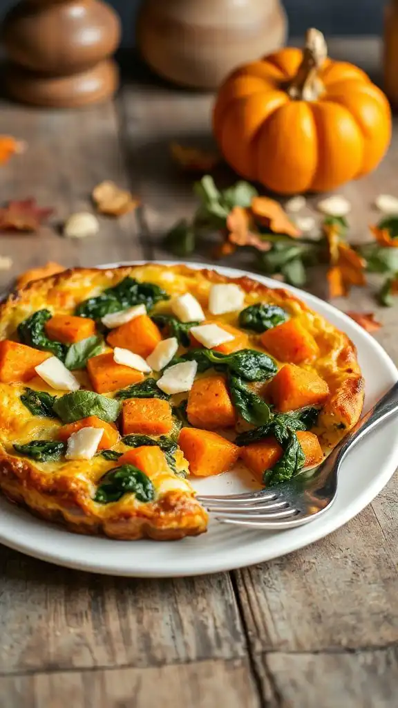 savory sweet potato frittata