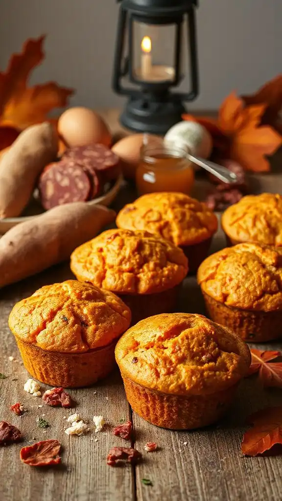 savory sweet potato muffins