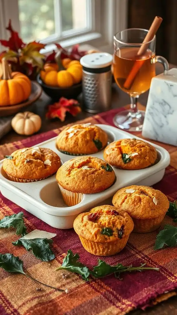 savory sweet potato muffins
