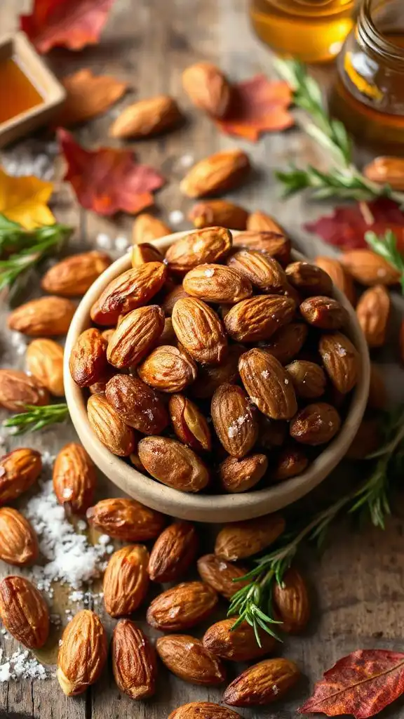 savory sweet roasted almond snack