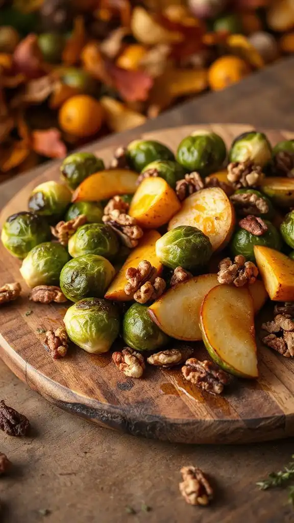 savory sweet roasted brussels sprouts