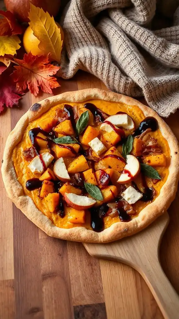 seasonal butternut squash pizza