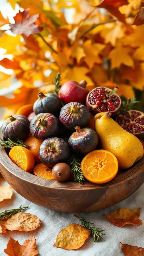 seasonal fruit display centerpiece