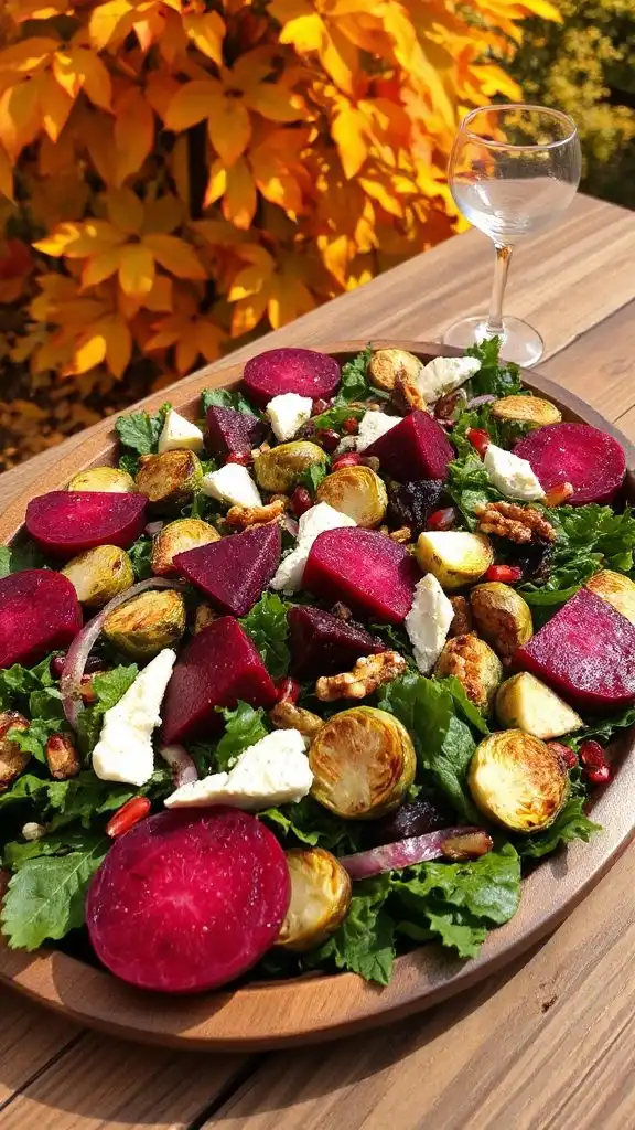 seasonal salad with beets