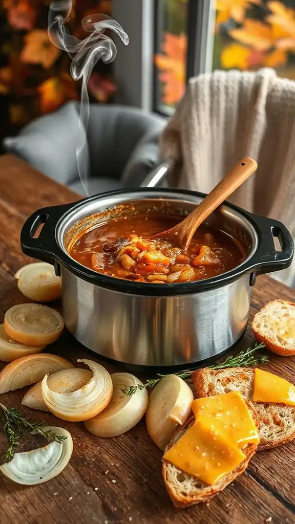 slow cooker onion soup
