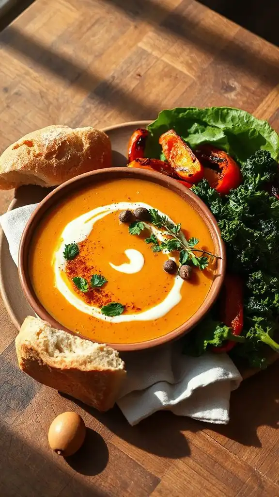 smoky chickpea tomato bisque