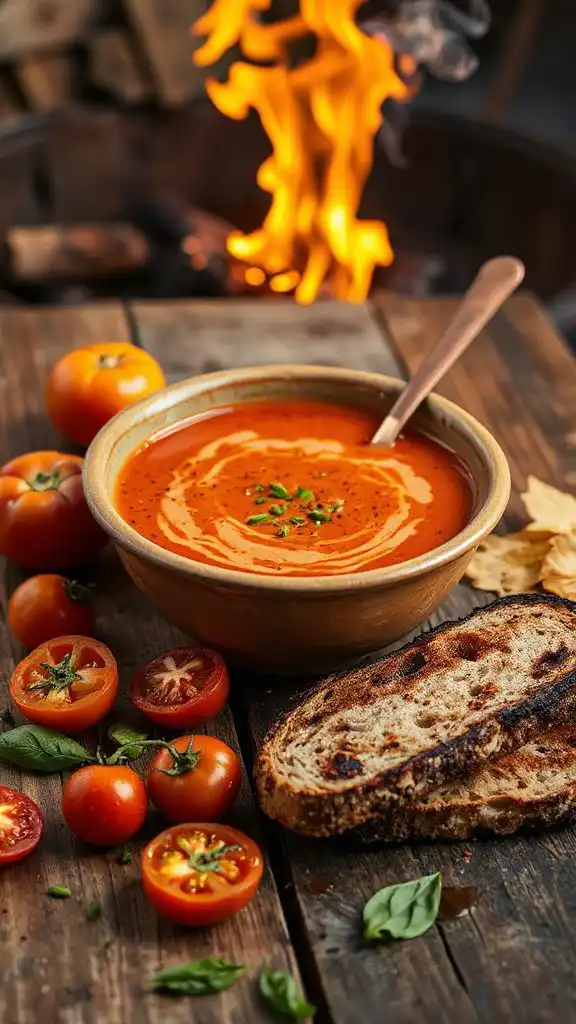 smoky chilled tomato soup