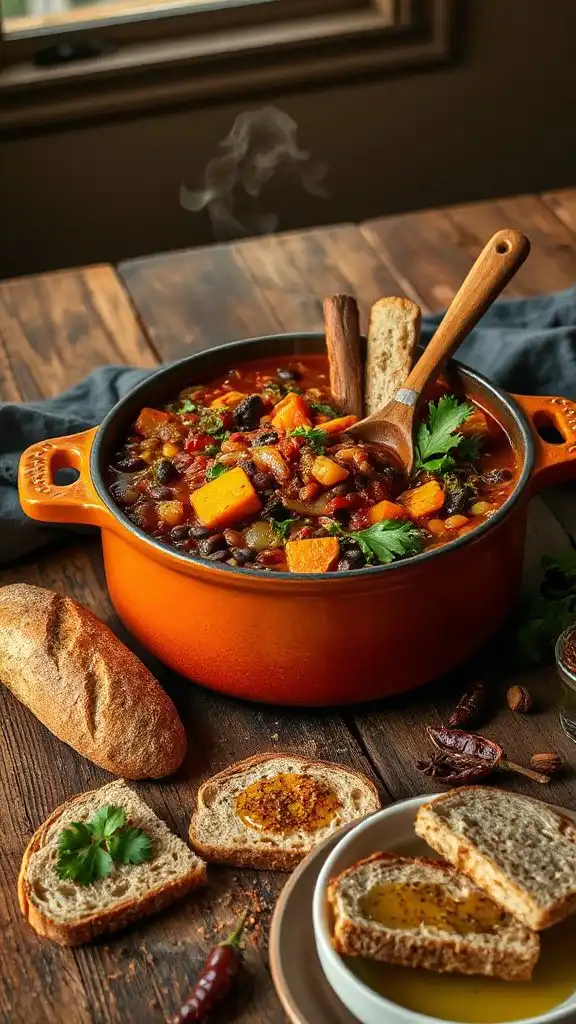 smoky chipotle lentil stew