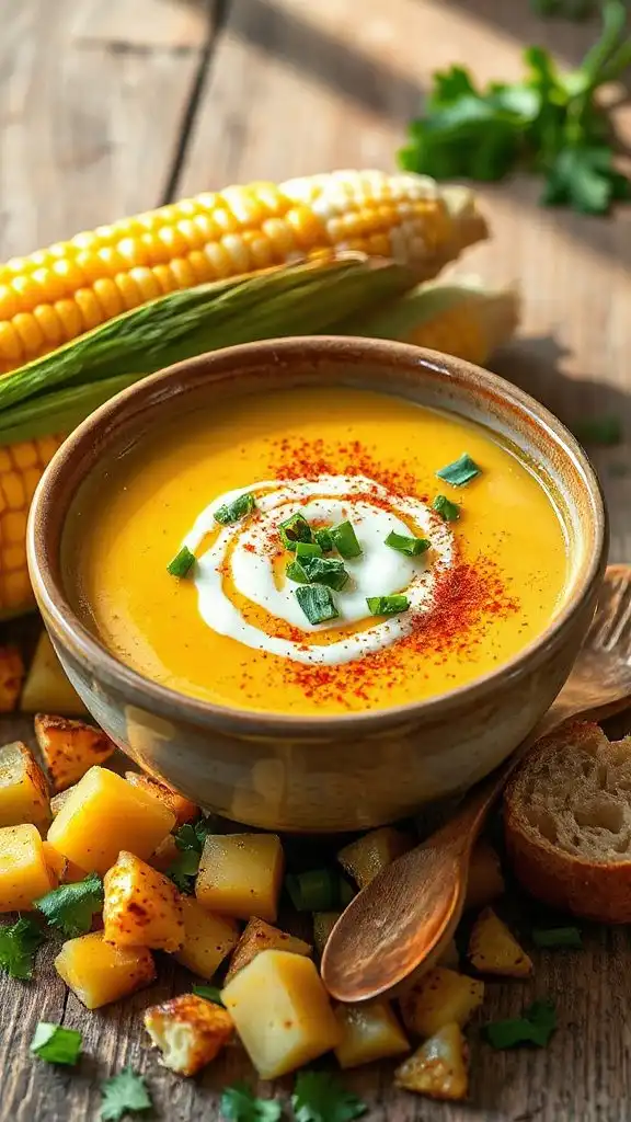 smoky corn potato chowder