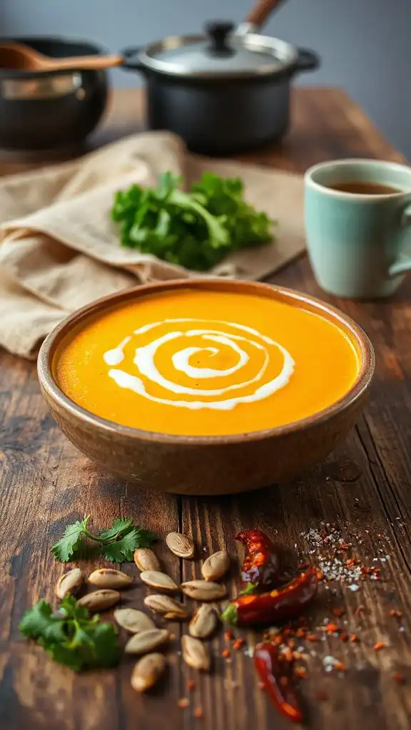smoky spicy butternut squash soup