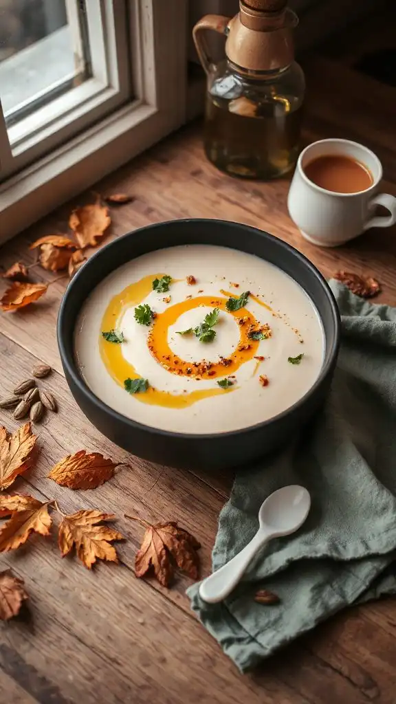 smoky spicy cauliflower soup