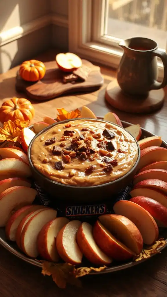 snickers caramel apple dip