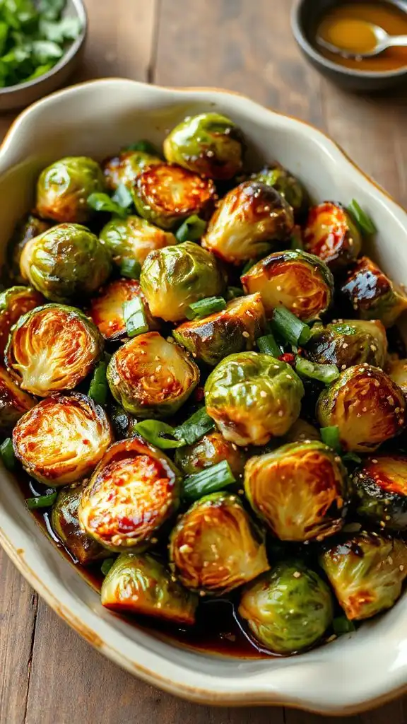 soy glazed brussels sprouts