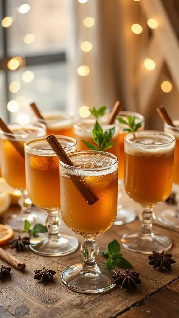 sparkling chai holiday cocktails