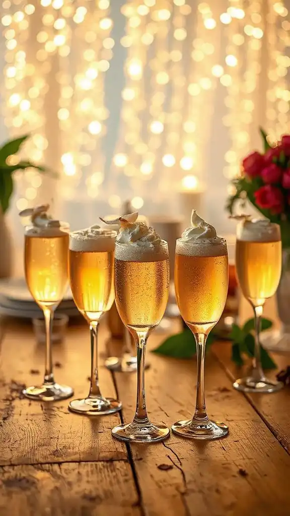 sparkling vanilla party cocktails