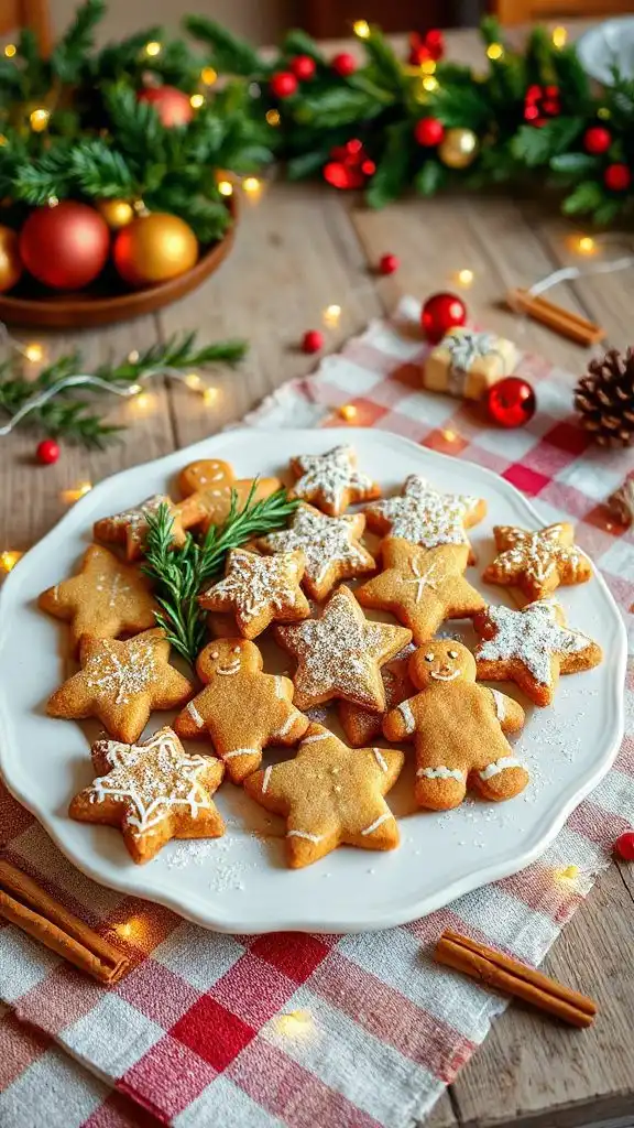 spelt flour holiday cookies