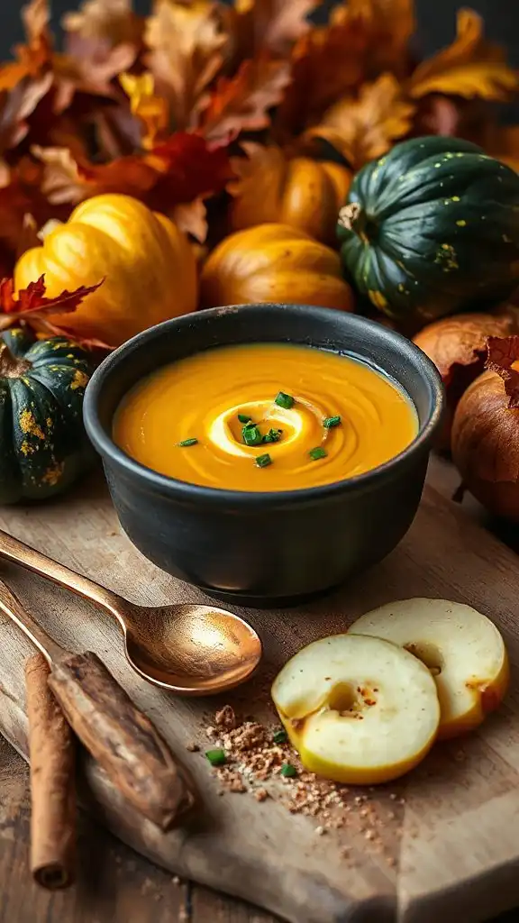 spiced acorn squash soup