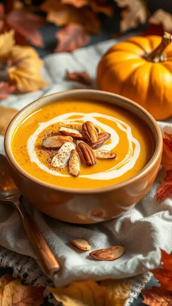 spiced apple almond milk soup