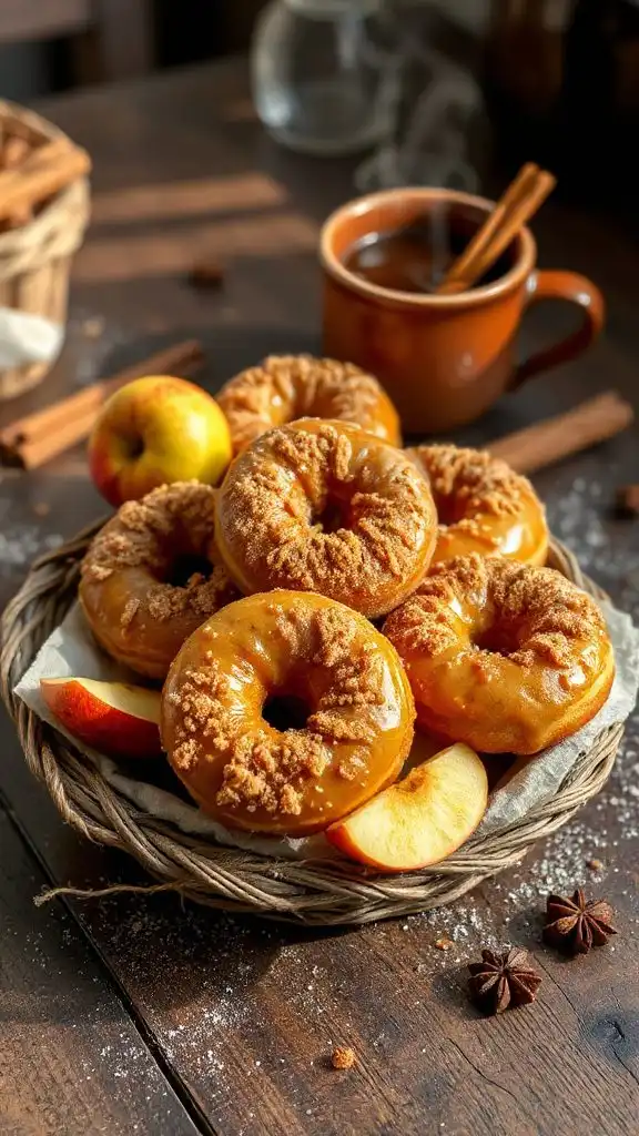 spiced apple cider donuts